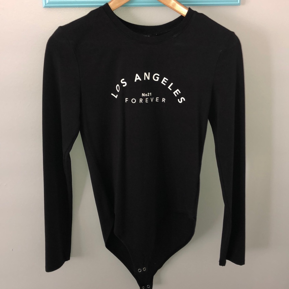 black forever 21 bodysuit